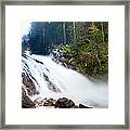 Waterfall In Bernese Oberland Framed Print