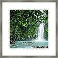 Waterfall, Tenorio Volcano, Costa Rica Framed Print
