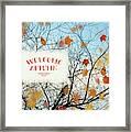 Welcome Autumn Framed Print