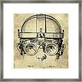 Welding Goggles Blueprint Detail Drawing - Industrial Farmhouse Framed Print