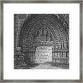 West Entrance To Holyrood Chapel Framed Print