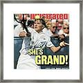 West Germany Steffi Graf, 1988 Us Open Sports Illustrated Cover Framed Print