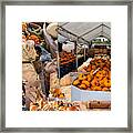 Western North Carolina Farmers Market Collage Framed Print