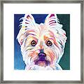 Westie Rockette Framed Print