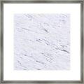 White Marble Texture Background Framed Print
