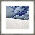 White Sand Dunes Framed Print