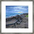 Whitefish Point In Hdr Framed Print