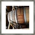 Wi E Barrel Aging Room At Winery Framed Print