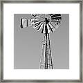 Windmill Iii Bw Framed Print