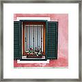 Window In Venice Framed Print