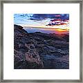 Windy Point Sunset Framed Print