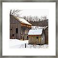 Winter Barns Framed Print