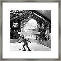 Winter Sports At The Halles In Paris Framed Print