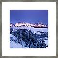 Winter Sunrise Storm Grand Tetons National Park Framed Print