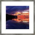 Wolf River Sunset Framed Print