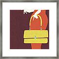 Woman And Purse Framed Print