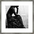 Woman Of The Fountain Framed Print