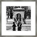 Women Outside The Concord State Capitol Framed Print