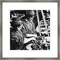 Women War Workers Framed Print