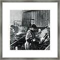 Women Working In War Factory Framed Print