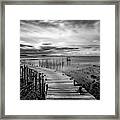 Wooden Fishing Piers Framed Print