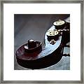 Wooden Scroll On A Double Bass Framed Print