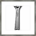 Work Tools Adjustable Wrench Isolated Framed Print