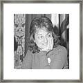 Writer Betty Friedan At Now Meeting Framed Print