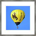Wyoming Hot Air Balloon Framed Print