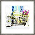 Yellow Bike Framed Print
