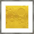 Yellow Bubbles Framed Print