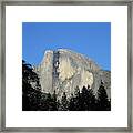 Yosemite National Park Half Dome Rock Close Up View On A Clear Day Framed Print