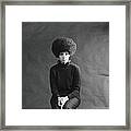 Young African-american Woman With Afro Framed Print