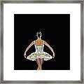 Young Female Ballerina, Rear View Framed Print