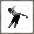 Young Male In Dancer Position Framed Print