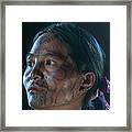 Young Tattooed Chin Woman Framed Print