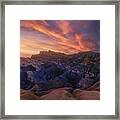 Zabriskie Sunset Framed Print