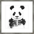 Zombie Panda Framed Print