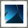 0194 Port Of Vancouver Sails Canada Place Framed Print