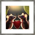 A Couple Of Love Mices 3 #1 Framed Print