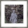A Statue Of Christ In The Church Of The Holy Name Of Jesus, Oxford Road, Manchester, England. Framed Print