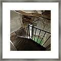 Abandoned Railway Station. Stairway To Stationmaster's Home #2 Framed Print
