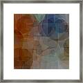 Abstract Background Of Mixed Shades Of Blue And Brown Pattern. Creative Background Colorful Pattern #1 Framed Print