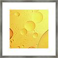 Abstract, Image Of Oil, Water And Soap With Colourful Background Framed Print