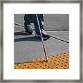 Accessible Sidewalk Edge #1 Framed Print