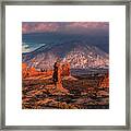 Arches Sunset Panorama #1 Framed Print