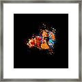 Artistic Multicolor Betta Fish #1 Framed Print