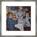 At Breakfast #1 Framed Print