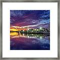 Beautiful Bayou Sunset Framed Print