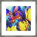 Blue Butterfly Bliss #2 Framed Print